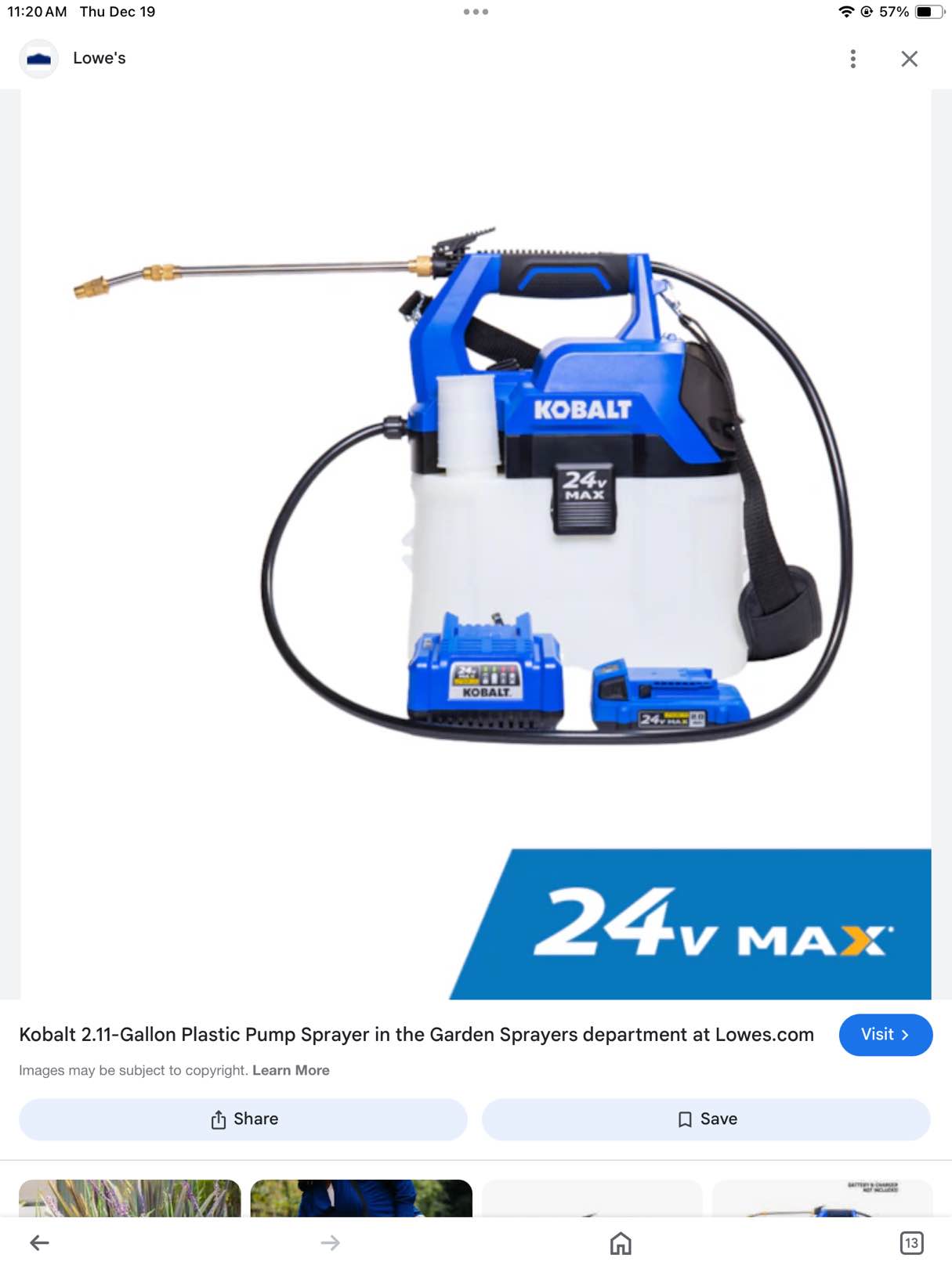 Kobalt sprayer