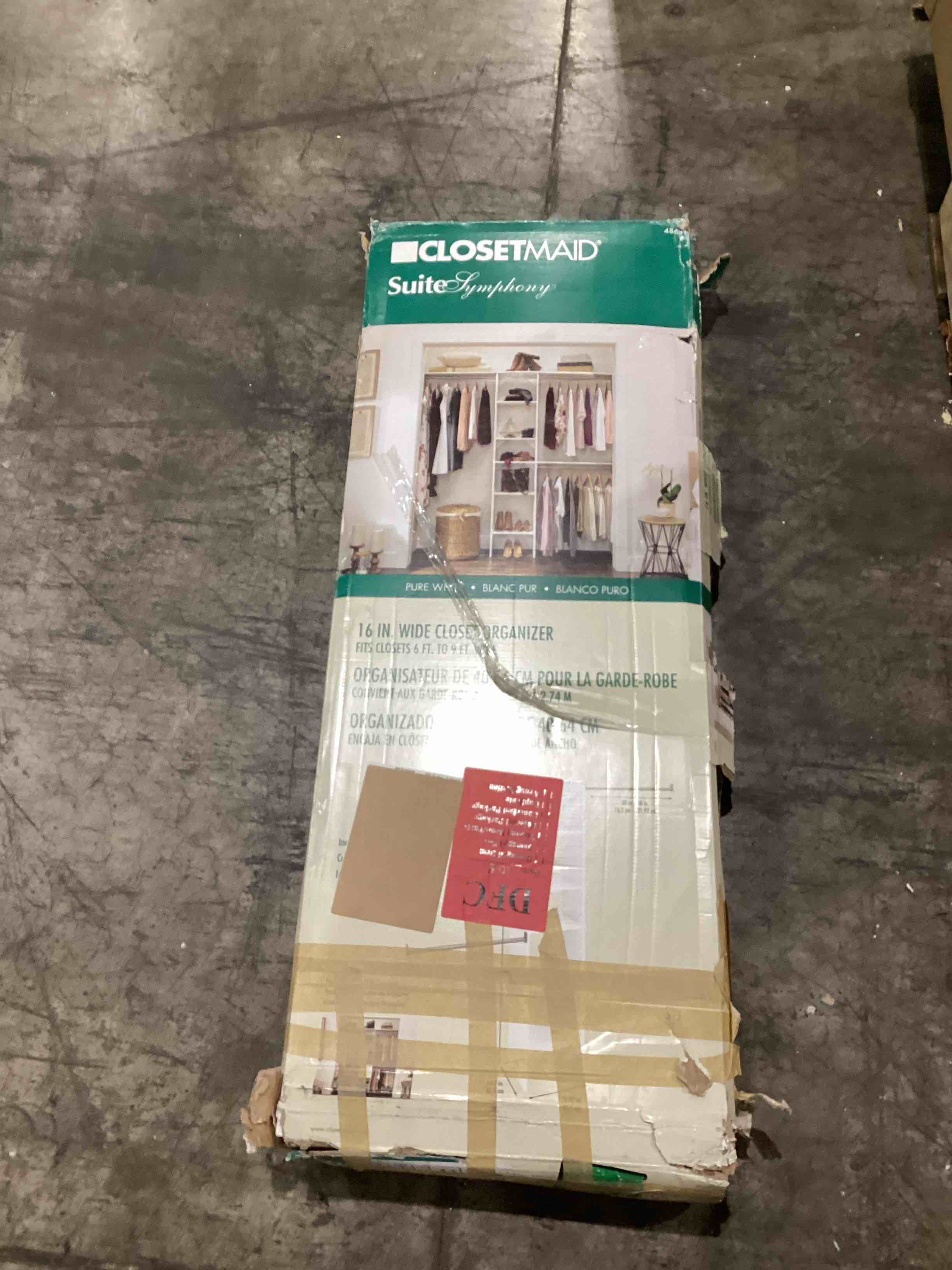 16 in wide Closest Organizer 