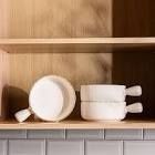 Porcelain Soup Bowls with Handle - French Onion Soup Bowls for Ramen, Noodles, Cereal, Rice, Oatmeal - 8.4 x 6.1 x 2.5 inches. Microwave, Oven, and Dishwasher Safe, Scratch Resistant