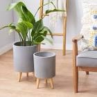 Riddles 2-Piece Pot Planter	Set