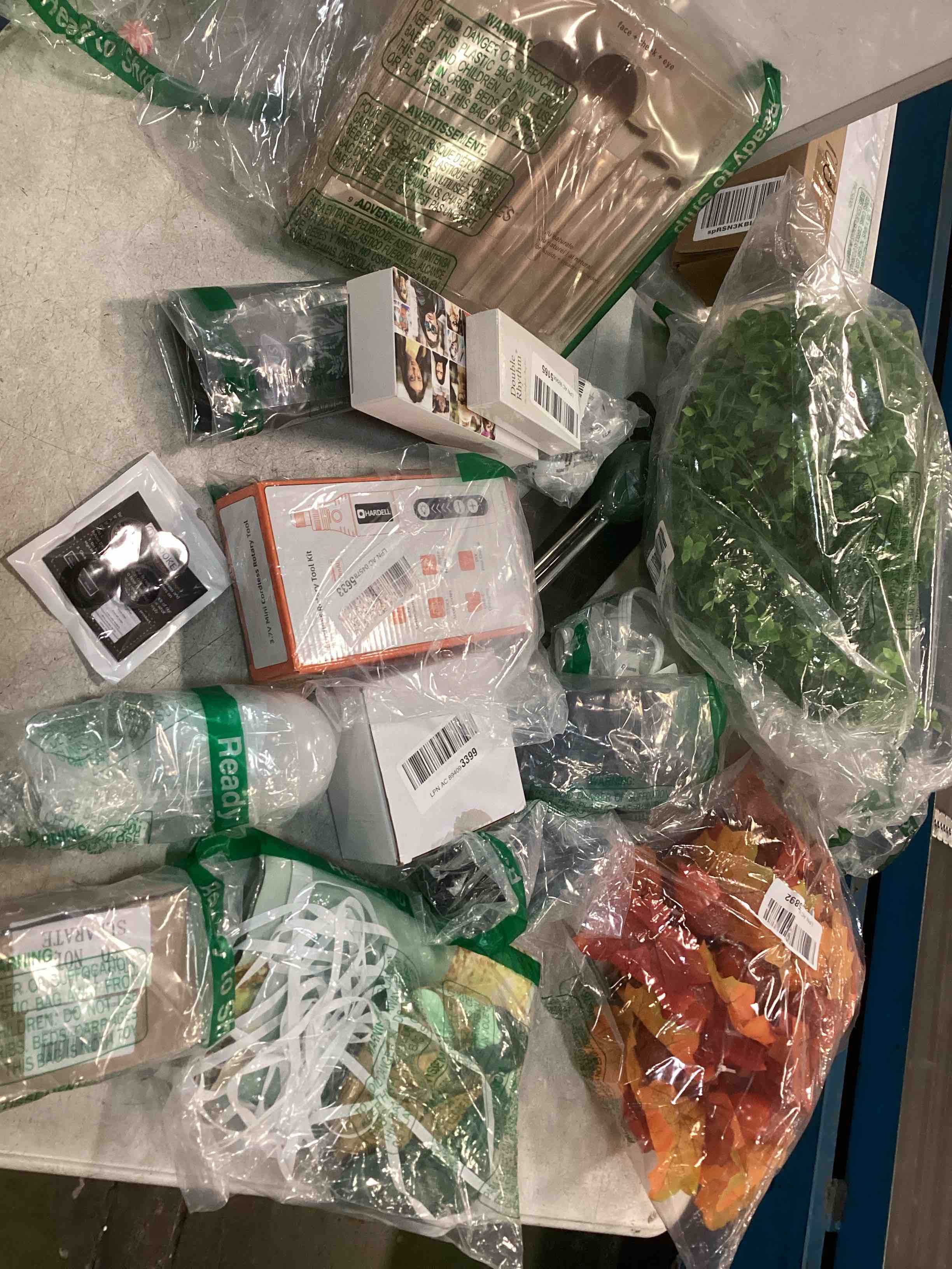 Assortment of tools and kitchen accessories home decoration makeup brushes lenses