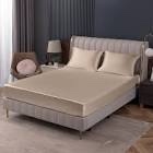 luxury sheet fitted sheet king,taupe