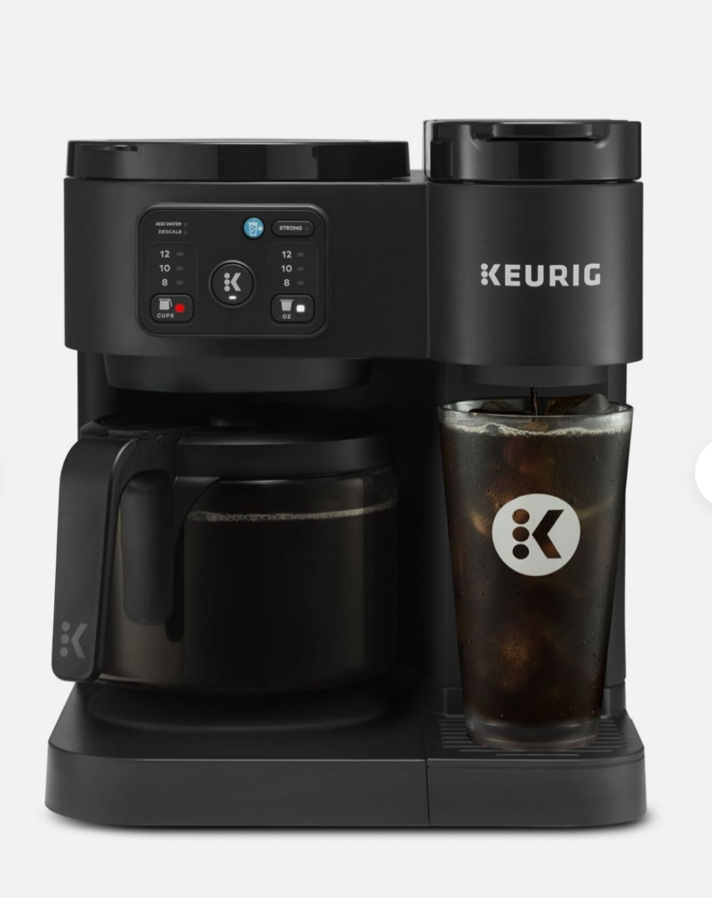  Keurig K-Duo Essentials, Hot & Iced Single-Serve K-Cup Pod Coffee Maker &