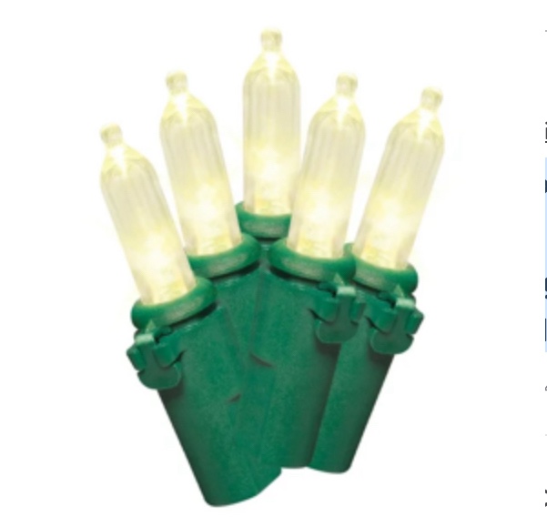  200-Count Warm White LED Mini Lights with 8 Sync Lighting Functions, 42.2', Holiday Time