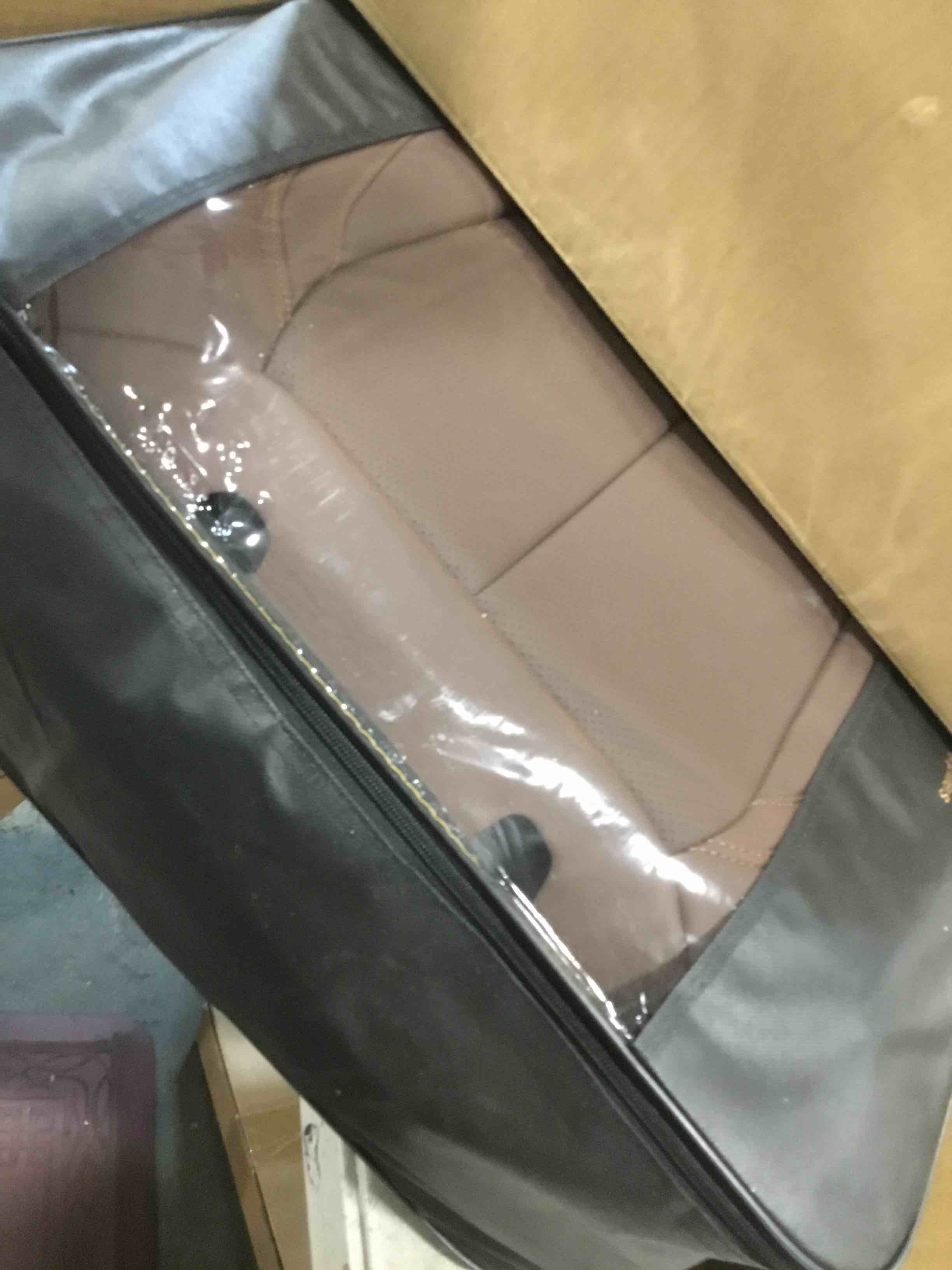 Coverado Seat Covers, Car Seat Covers Full Set, Car Seat Cover Winter, Car Seat Protector with Head Pillow, Nappa Leather Seat Cushion, Waterproof Front Car Seat Covers and Back Fit Most Cars Brown Brown FullSet