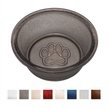 JSG Oceana Pawsitively Approved Shatterproof Glass Pet Bowl Set, 2 count color red 