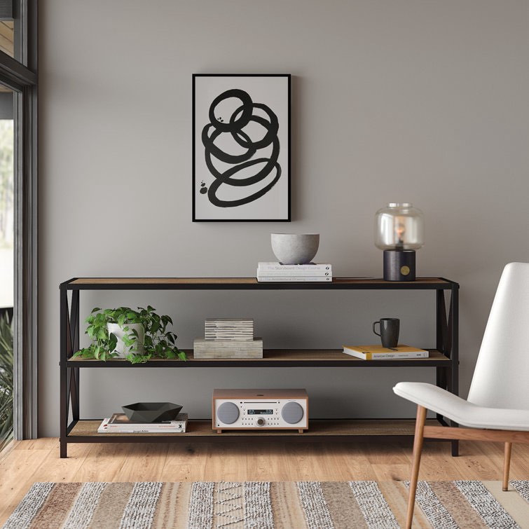 Eulas 25.62" H x 60" W Etagere Bookcase