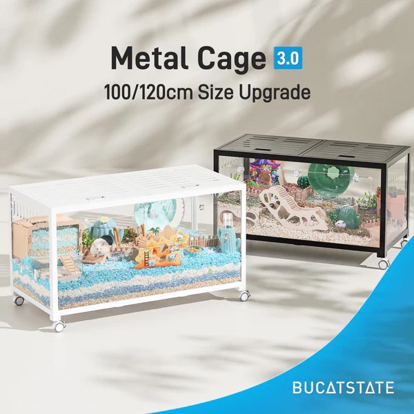 BUCATSTATE Metal Small Animal Cage 3.0 (100cm & 120cm?