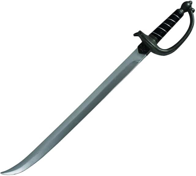 Hero's Edge G-BL005 Foam Pirate Sword, 30",Silver