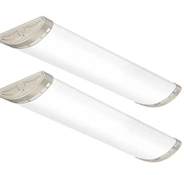 FAITHSAIL Dimmable 2FT LED Wraparound Light, 3 Color Temperature 3000K/4000K/5000K CCT 50W 5500LM 2 Foot Kitchen LED Light Fixture, Flush Mount 24 Inch Linear Ceiling Lighting Fixture, 1 Pack