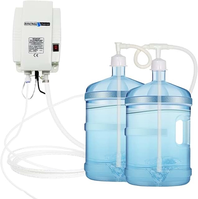 TDRRICH Bottled Drinking Water Dispensing Pump System?Double-Pipe Electric Water Pump for 5 Gallon Power 25W Pressure Value 60psi 1GPM Flow 2.5L Suitable for Coffee/Ice Machines,Refrigerators, Faucets upgrade double-tube