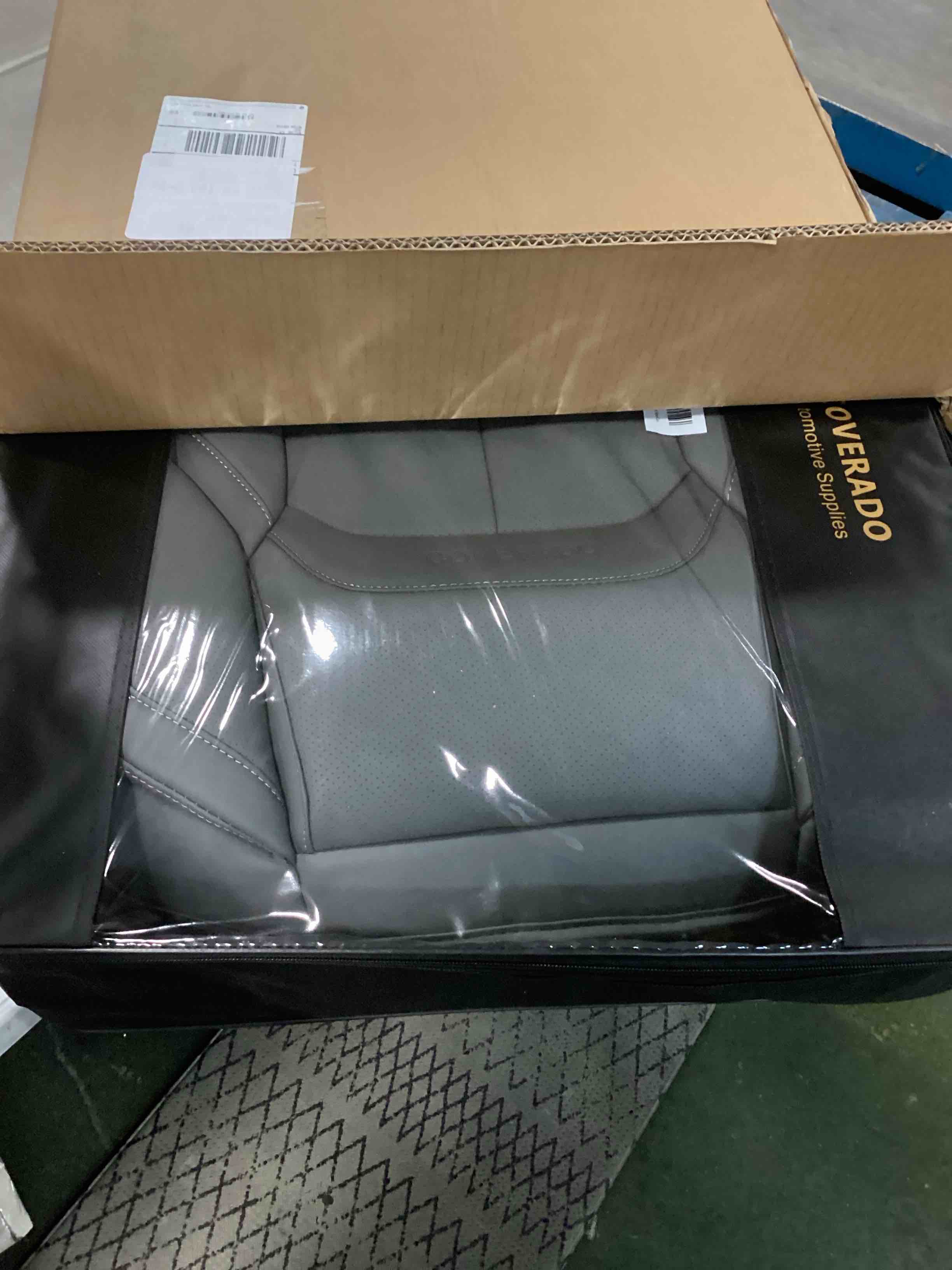 Coverado Car Seat Covers 2 Pieces, Waterproof Nappa Leather Auto Seat Protectors for Front Seats, Universal Fit for Most Sedans SUV Pick-up Truck, Gray