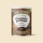 ((Useb By 07-2026)Four Sigmatic Organic Plant-Based Protein Powder Creamy Cacao Protein with Lion’s Mane, Chaga, Cordyceps and More | Clean Vegan Protein Elevated for Brain Function and Immune Support | 21.16 oz