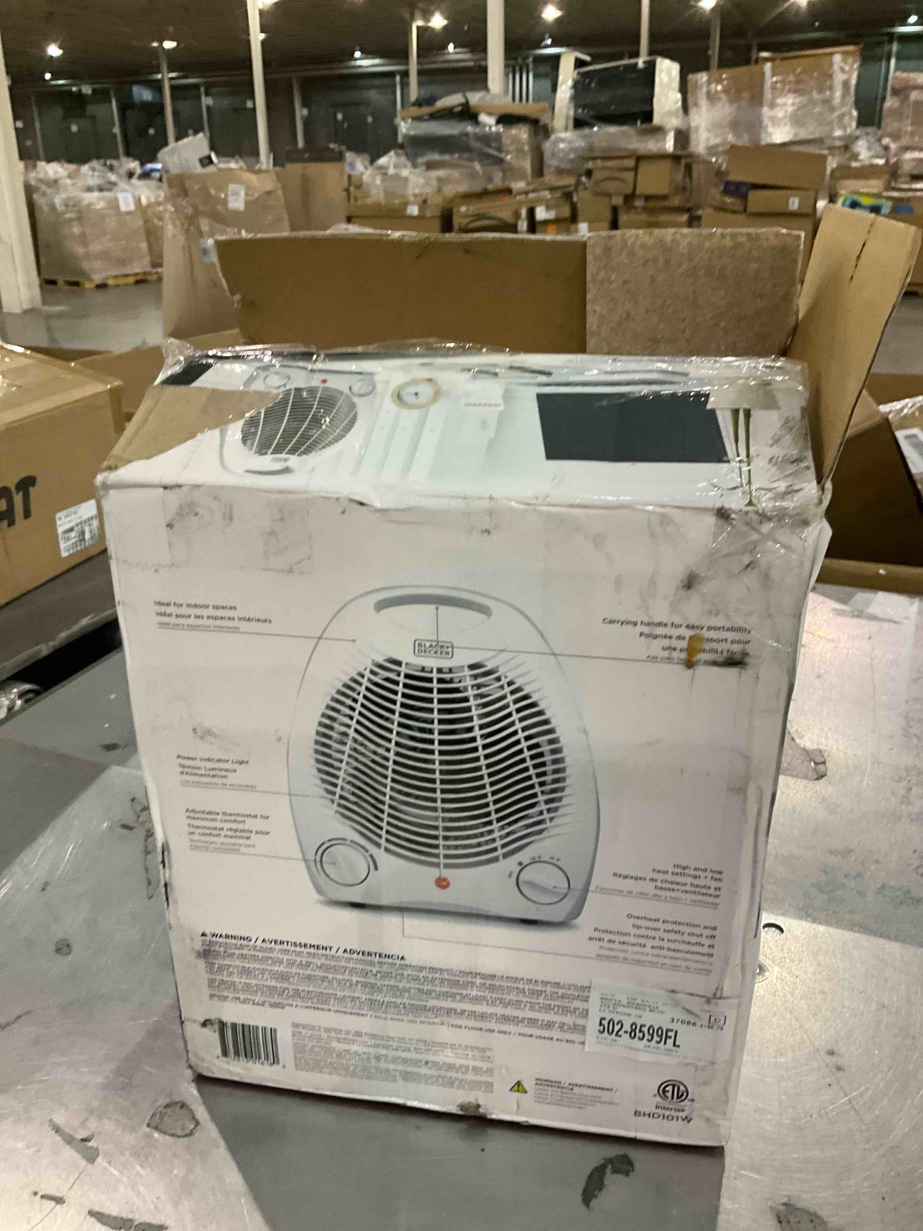 Personal Desktop 1,500 Watt Electric Fan Compact Heater