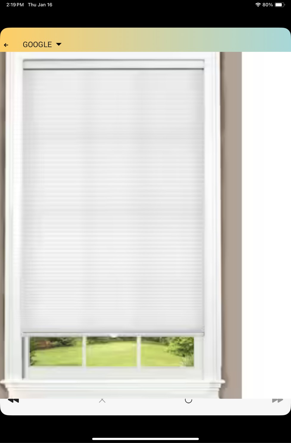allen + roth 47-in x 64-in White Light Filtering Cordless Cellular Shade
