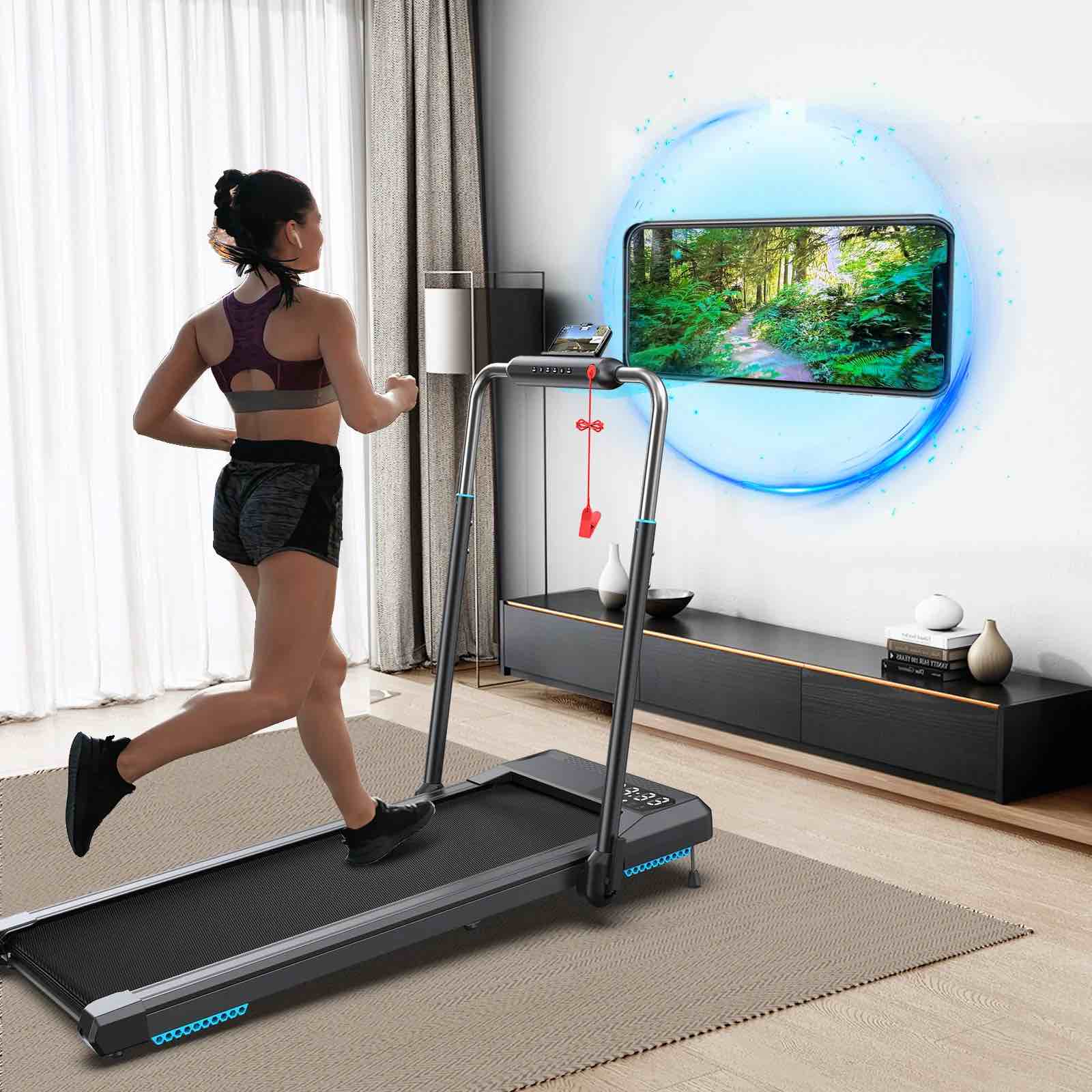 WFTM002 WELLFIT TM002 Treadmills With 330Lbs Max Load