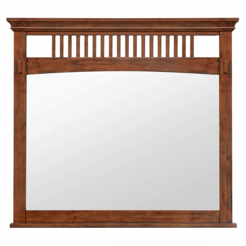 4934-0877 Sunset Trading Ballwin Mirror in Chestnut 