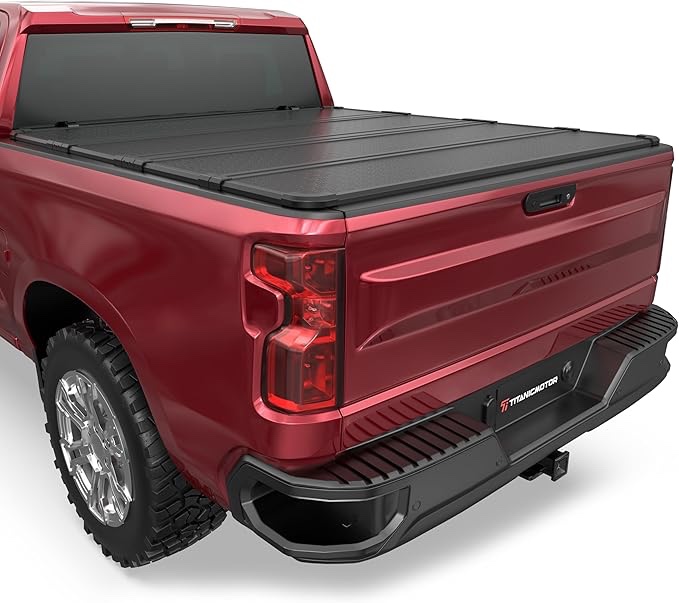 (Non-recognizable measures) autobull hard top tri fold truck bed tonneau cover Hard Quad Aluminum Truck Bed Tonneau Cover