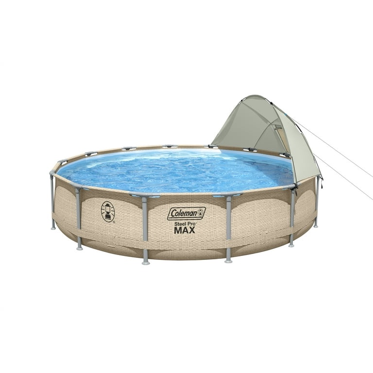 Coleman Steel Pro Max 14' x 33" Round Metal Frame Above Ground Pool Set 