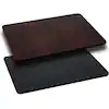 (only top) Jack Square Laminate Table Top with Table Height Base mahogany/black 34*50