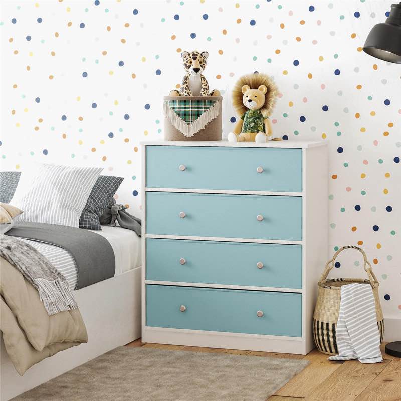 Klem 4 - Drawer Dresser kids blue 