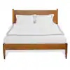 Camaflexi Mid-Century Castanho King Platform Bed (incomplete box 2 of 2) 