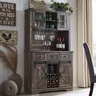 72 Inches Farmhouse Bar Cabinet  Hardware In (incomplete Box 2 Of 2) 