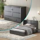 Amri Murphy Storage Bed with Mattress (incomplete only 1 box)