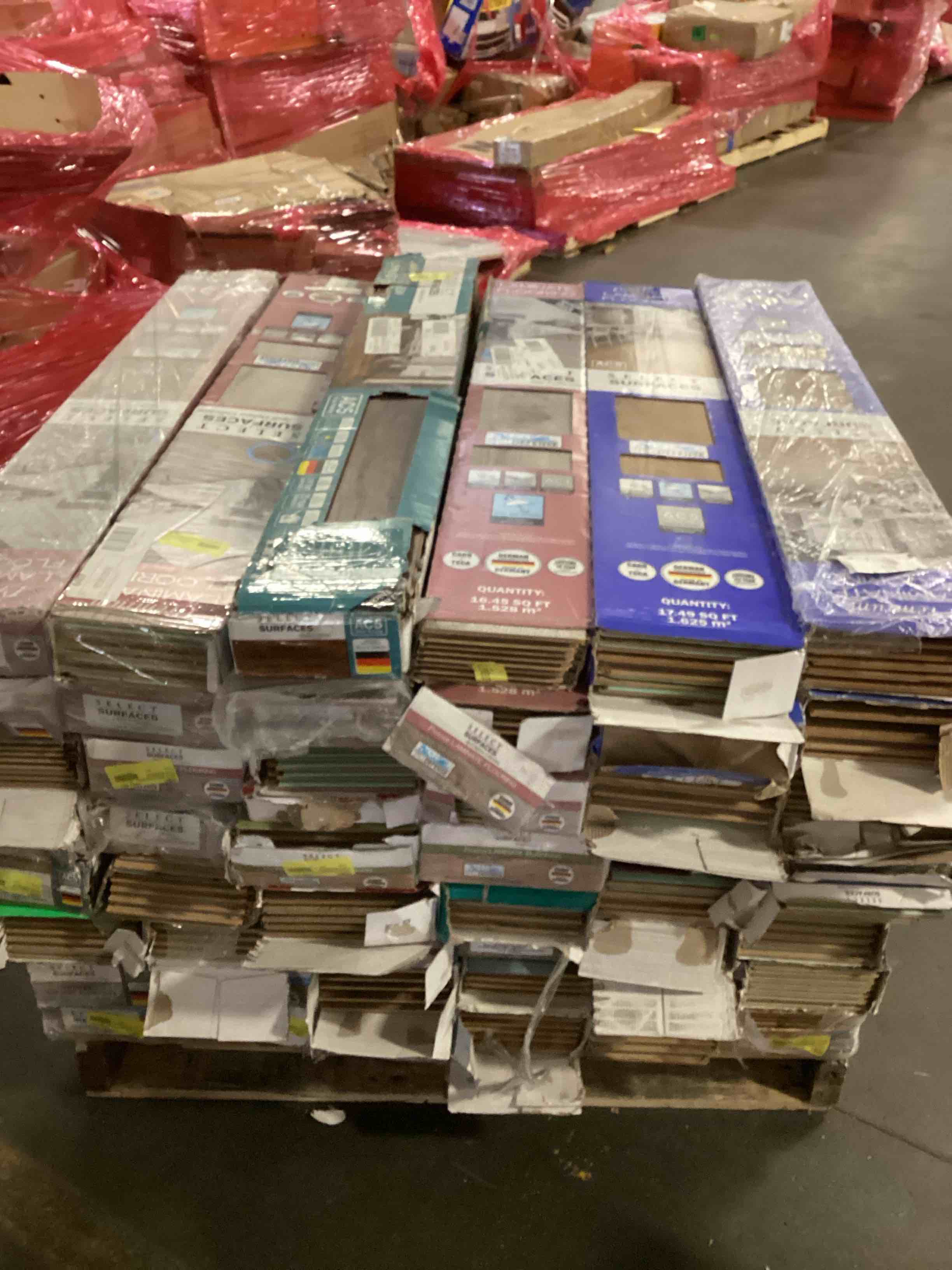 skid lot with assorted items 