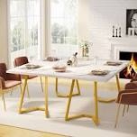 Medor 55" Dining Table, Modern Rectangle Dining Room Table for 4