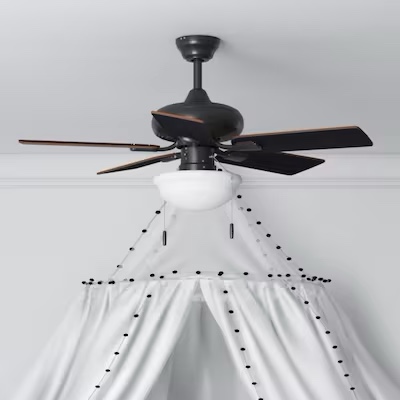 Habor Breeze 0883784 Harbor Breeze Caratuk River 42-in Bronze with Coca/Nutmeg Blades Ceiling Fan With Light