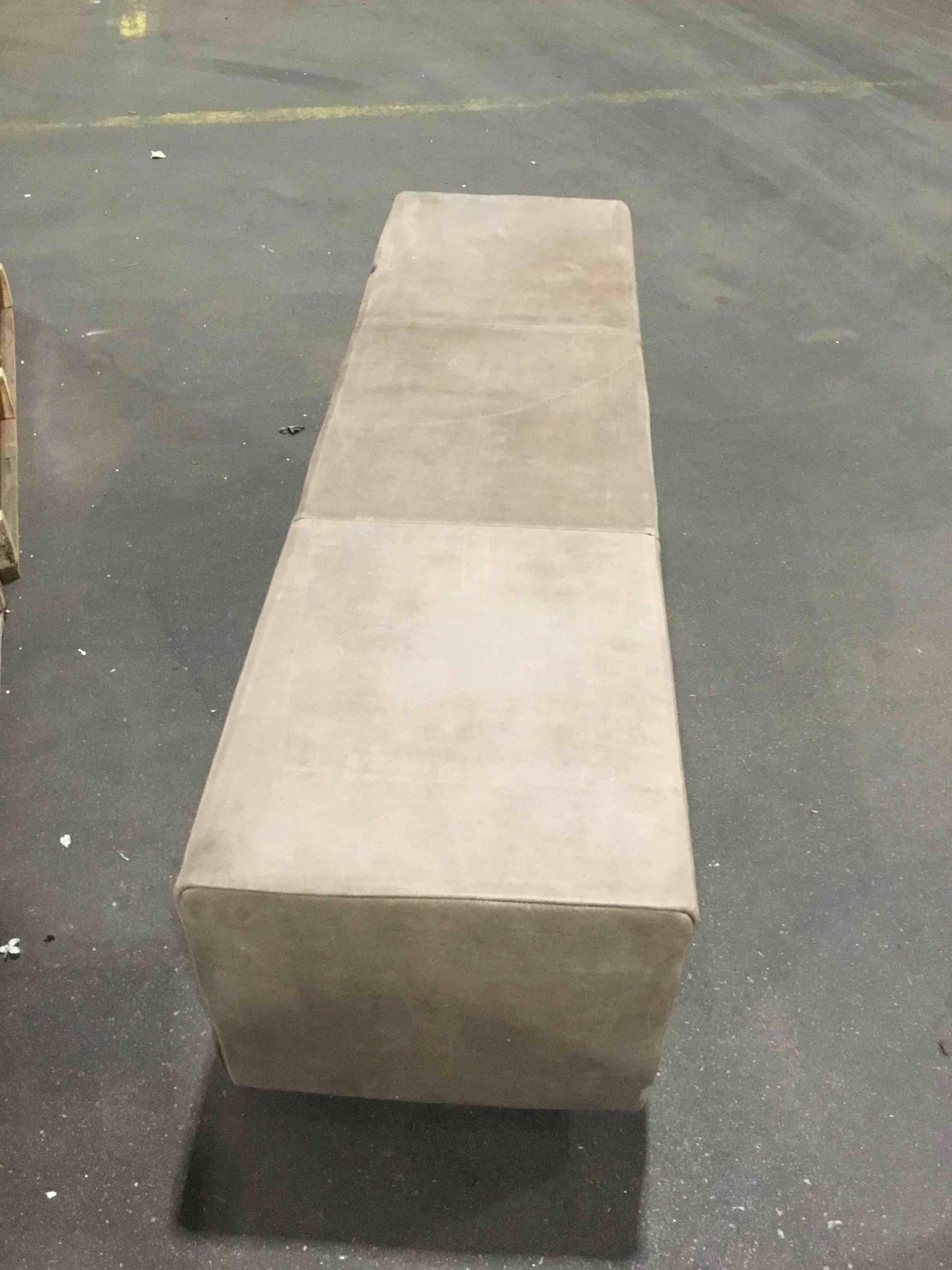 Leather bench/Ottoman 60”L x 16”W x 16”H