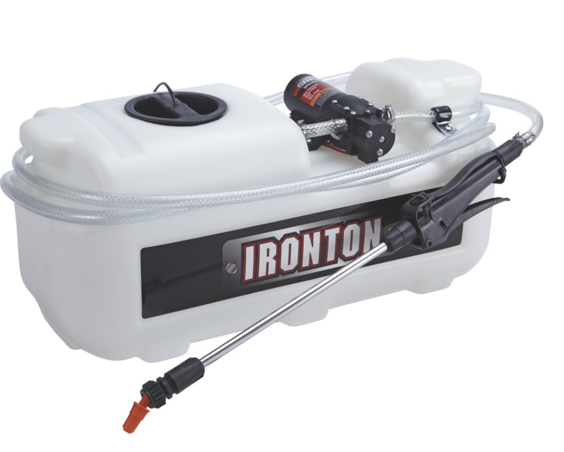 Ironton ATV Spot Sprayer, 5-Gallon Capacity, 1 GPM, 12 Volt 99914