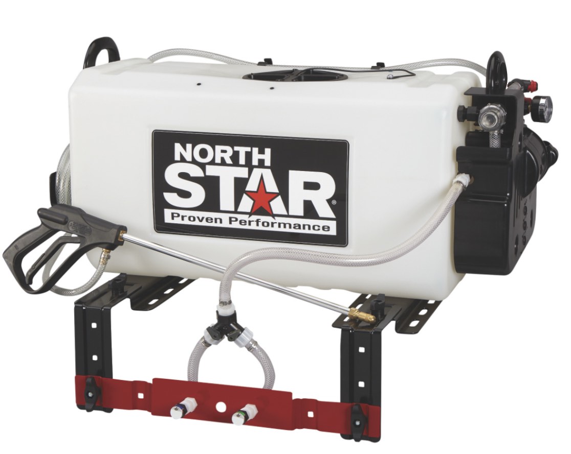NorthStar High-Flow ATV Boomless Broadcast and Spot Sprayer, 26-Gallon Capacity, 5.5 GPM, 12 Volts