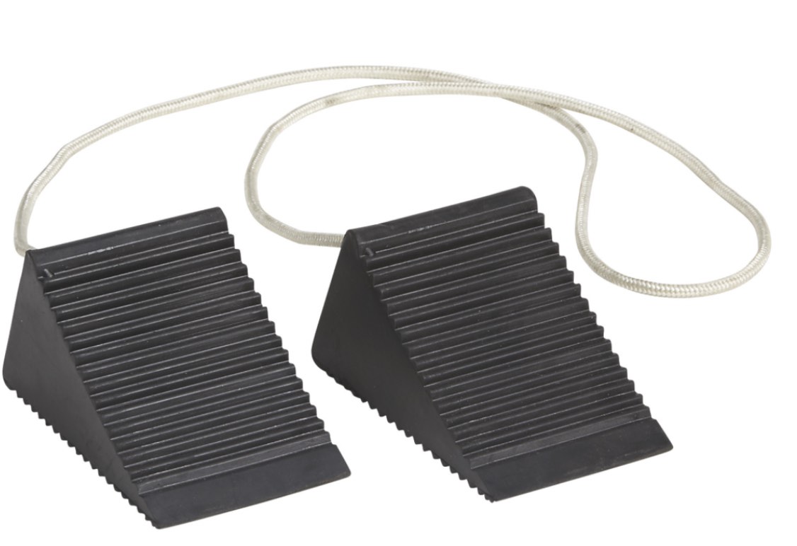 Pair of compact wheel chocks