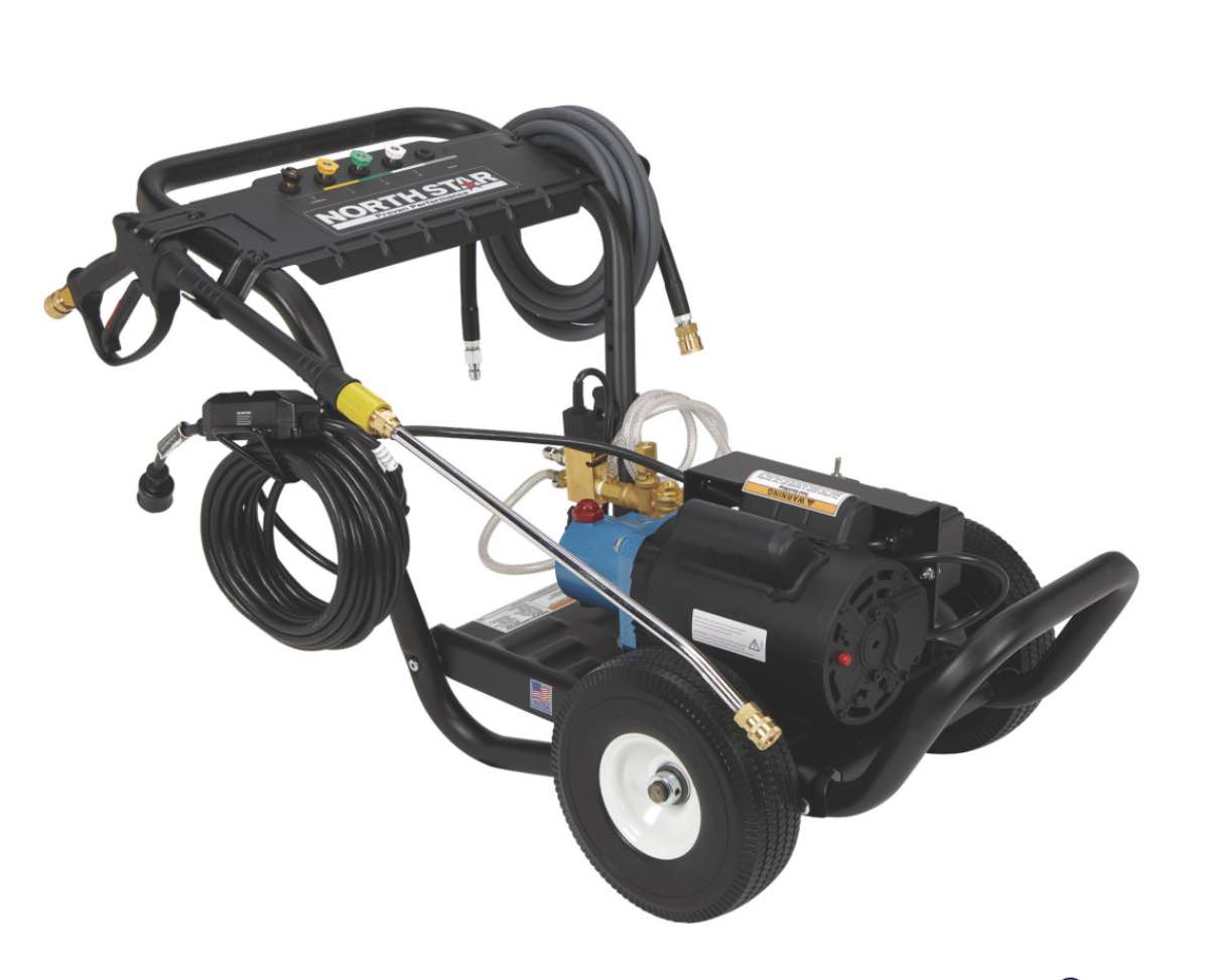 NorthStar Electric Cold Water Total Start/Stop Pressure Washer, 2000 PSI, 1.5 GPM, 120 Volts
