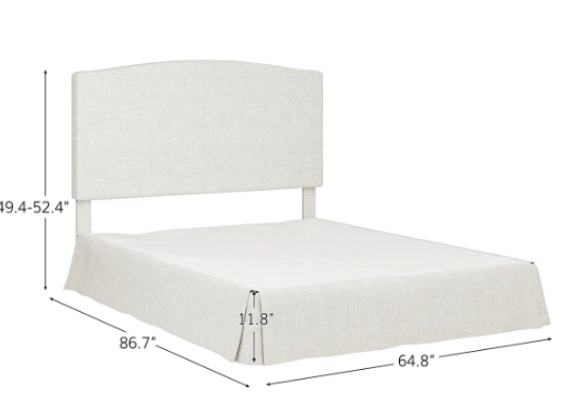 Justus Upholstered platform bed  BDIS0927-QB-IVY (possible queen size)