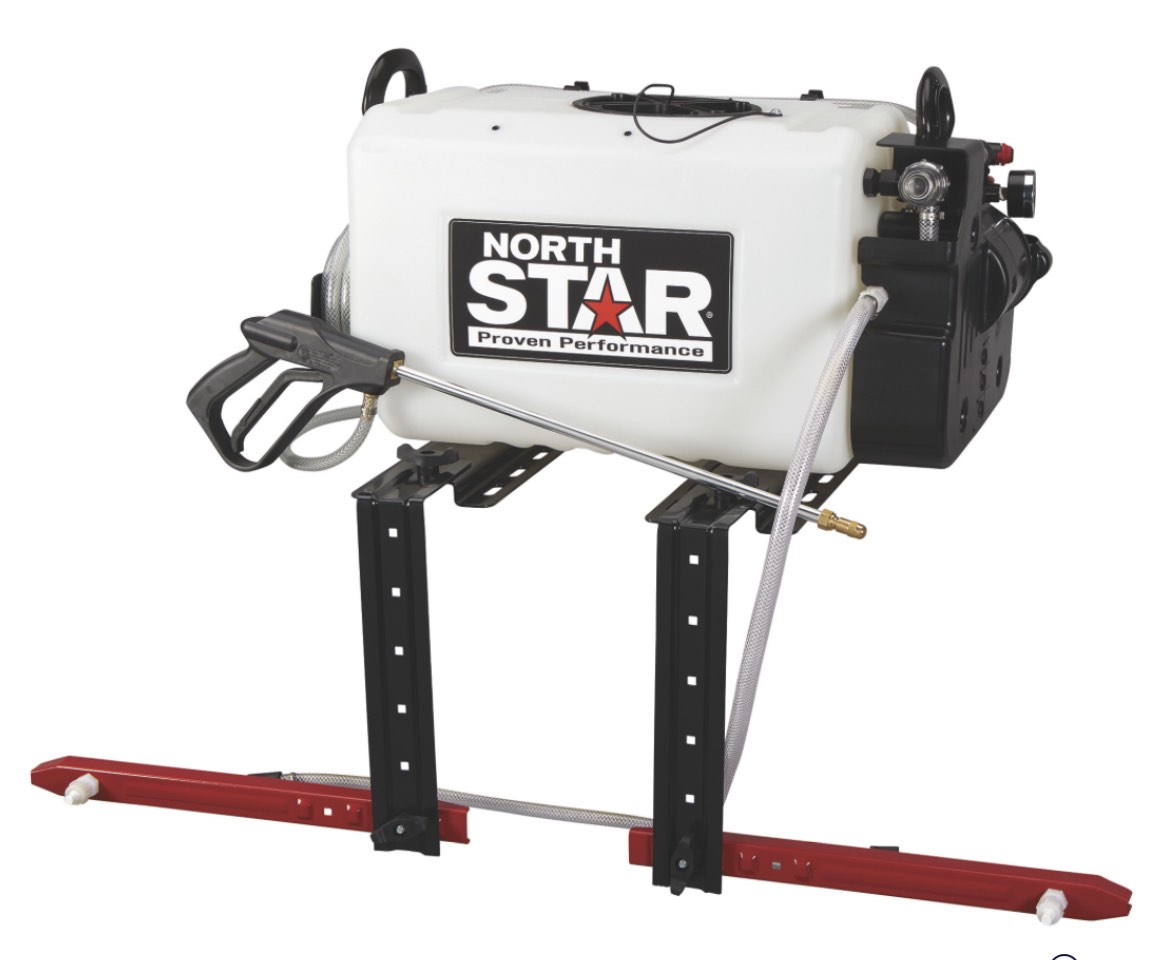 NorthStar ATV Broadcast and Spot Sprayer with 2-Nozzle Boom, 16-Gallon Capacity, 2.2 GPM, 12 Volts