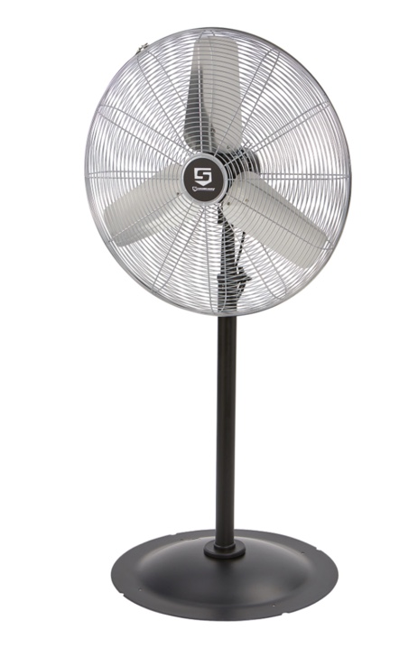Strongway 30in. Industrial Pedestal Fan, 6500 CFM, 3/8 HP (bent)
