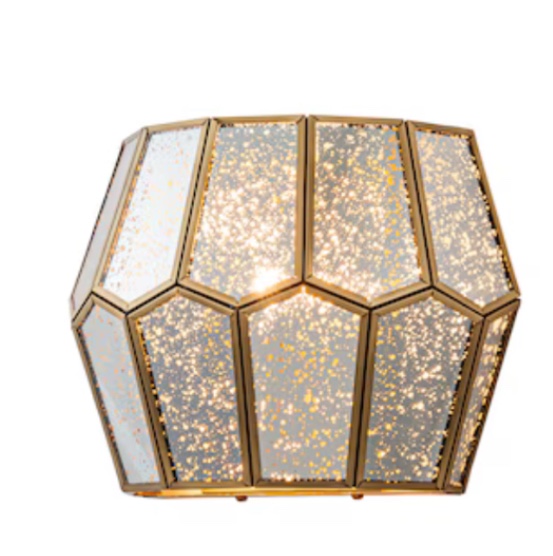 C Cattleya 9.75-in W 1 -Light Antique Brass Mid-century Wall Sconce CA2374-W