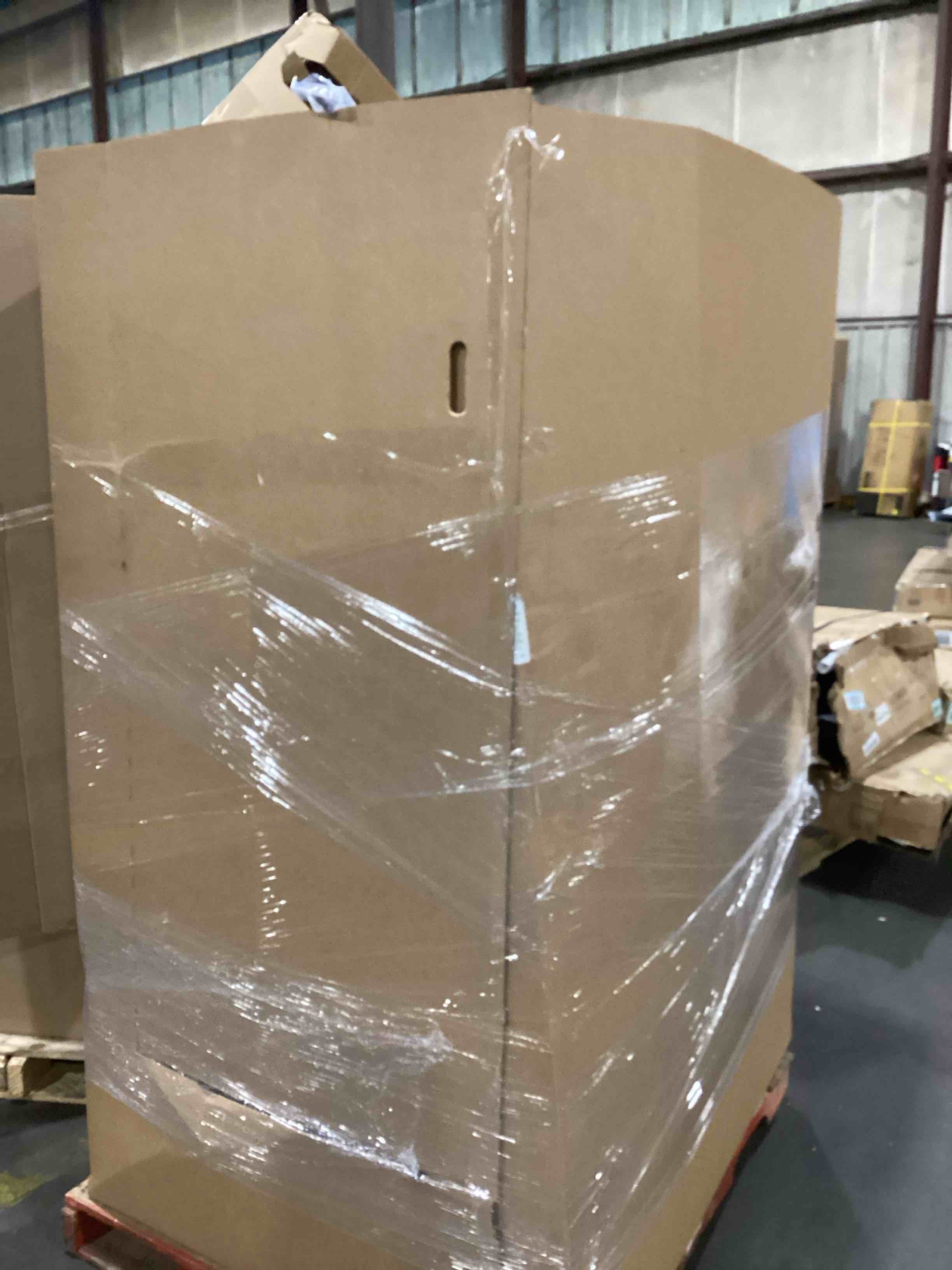 pallet of damaged miscellaneous appliances and parts 