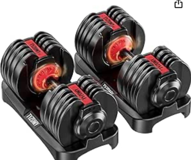 tyzdmy adjustable dumbbells set of 2?free weights dumbbells set?adjustable dumbbell set?52.5 lbs pai