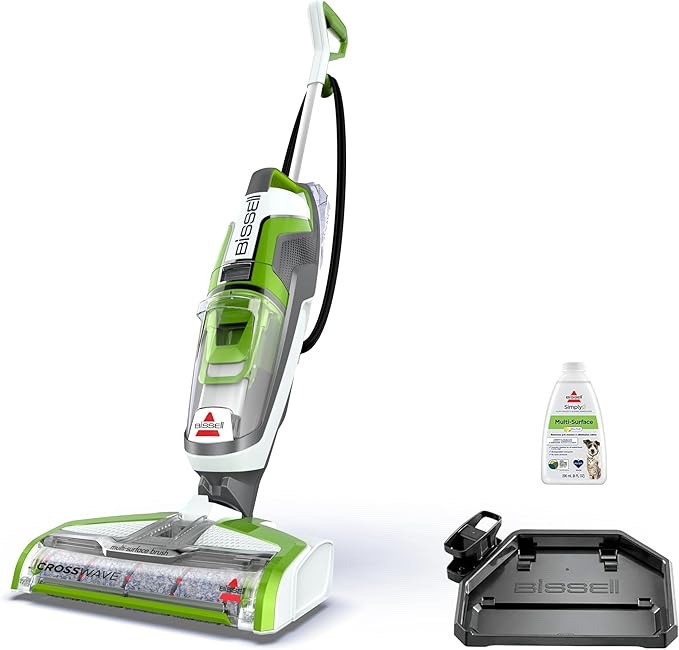 Bissell CrossWave Floor and Area Rug Cleaner, Wet-Dry Vacuum, 3888A, Corded electric, Green