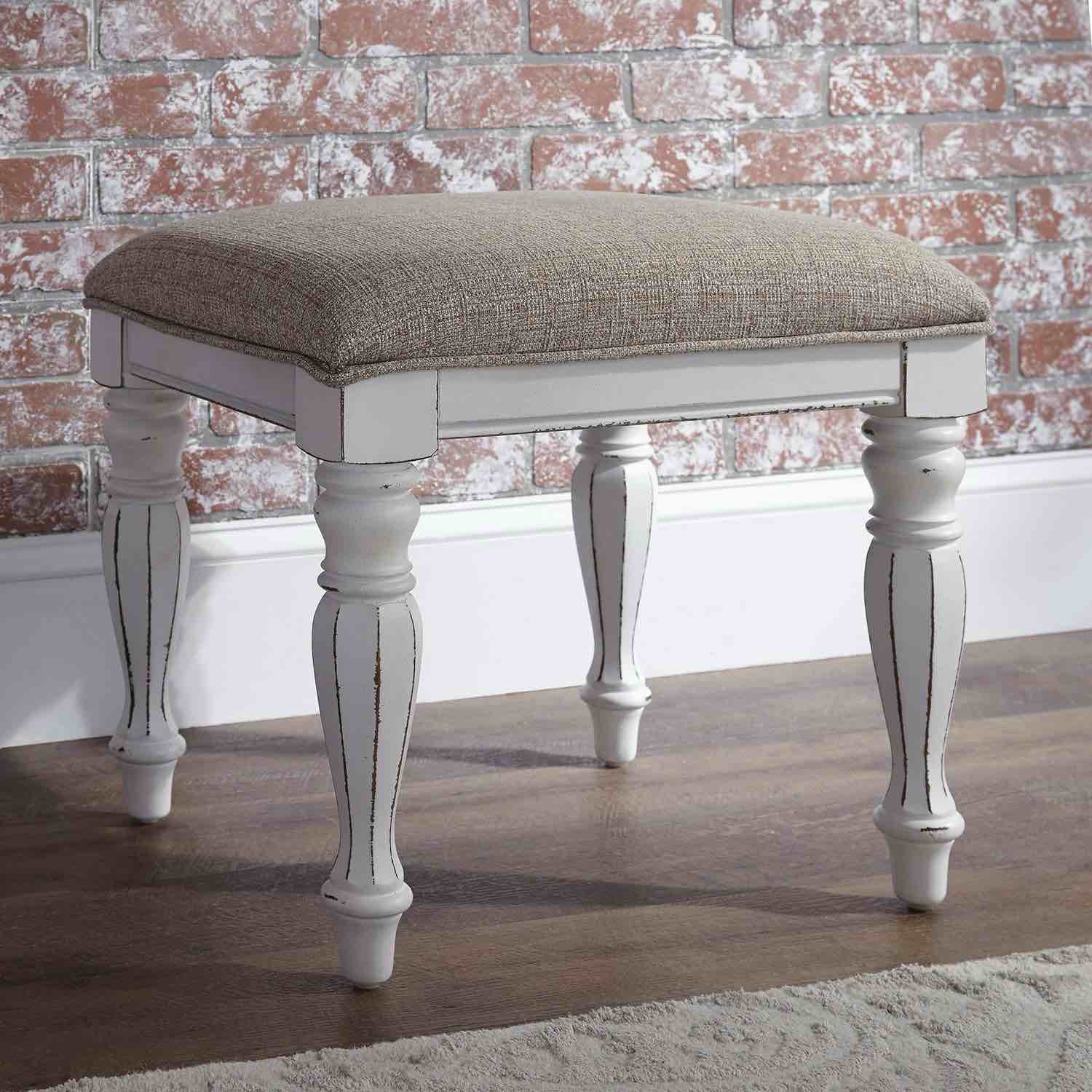 Casner Solid Wood Accent Stool