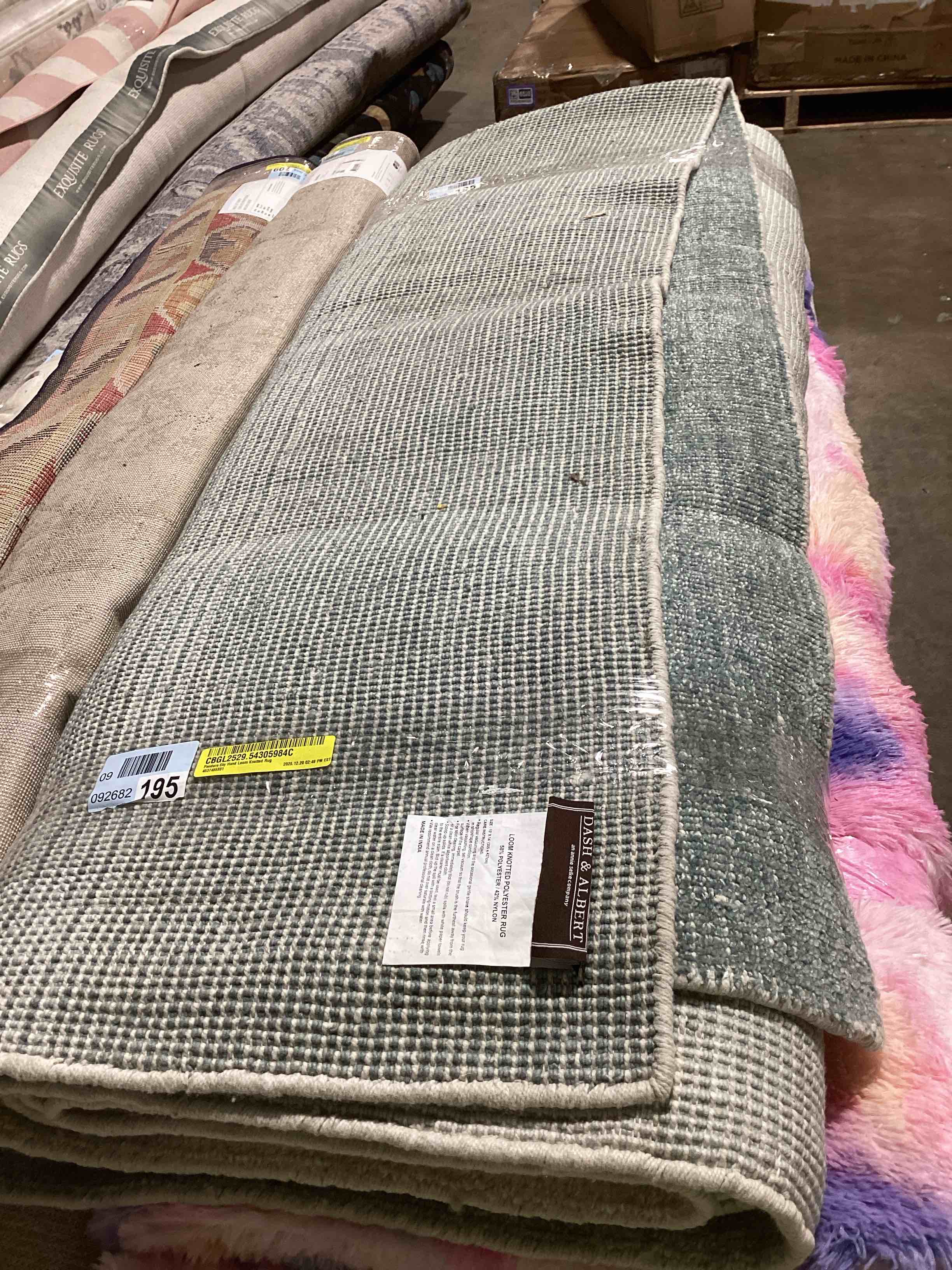 Condition photo showing Good Condition for Pandora Sky Hand Loom Knotted Rug, 10’ x14’ 