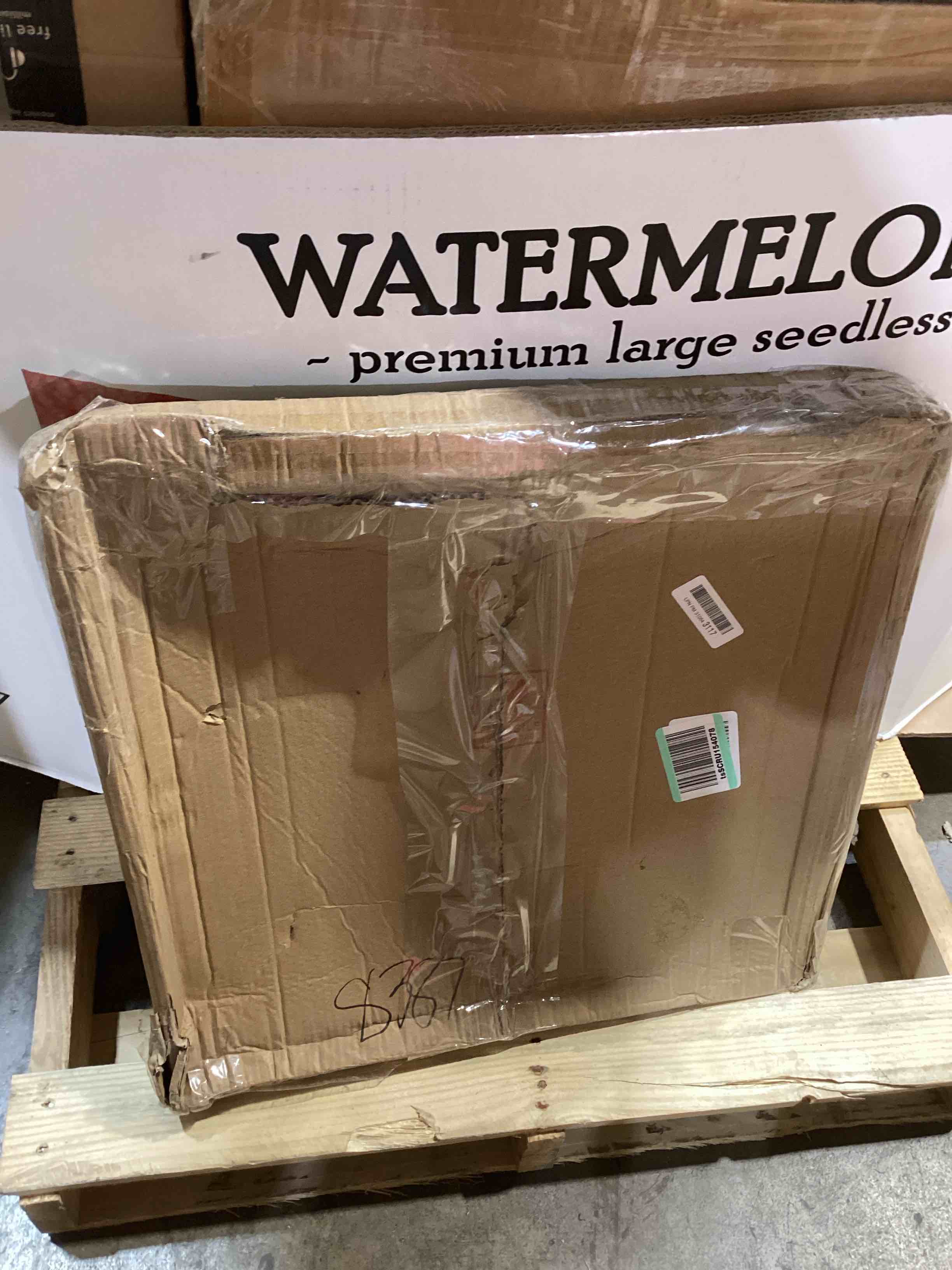 Condition photo showing Good Condition for Hanobe Square Large Ottoman Tray: Modern Extra Large White Serving Decorative Trays with Cutout Handles for Living Room Coffee Table Home, 20" 20.5" x 20.5" x 2" White