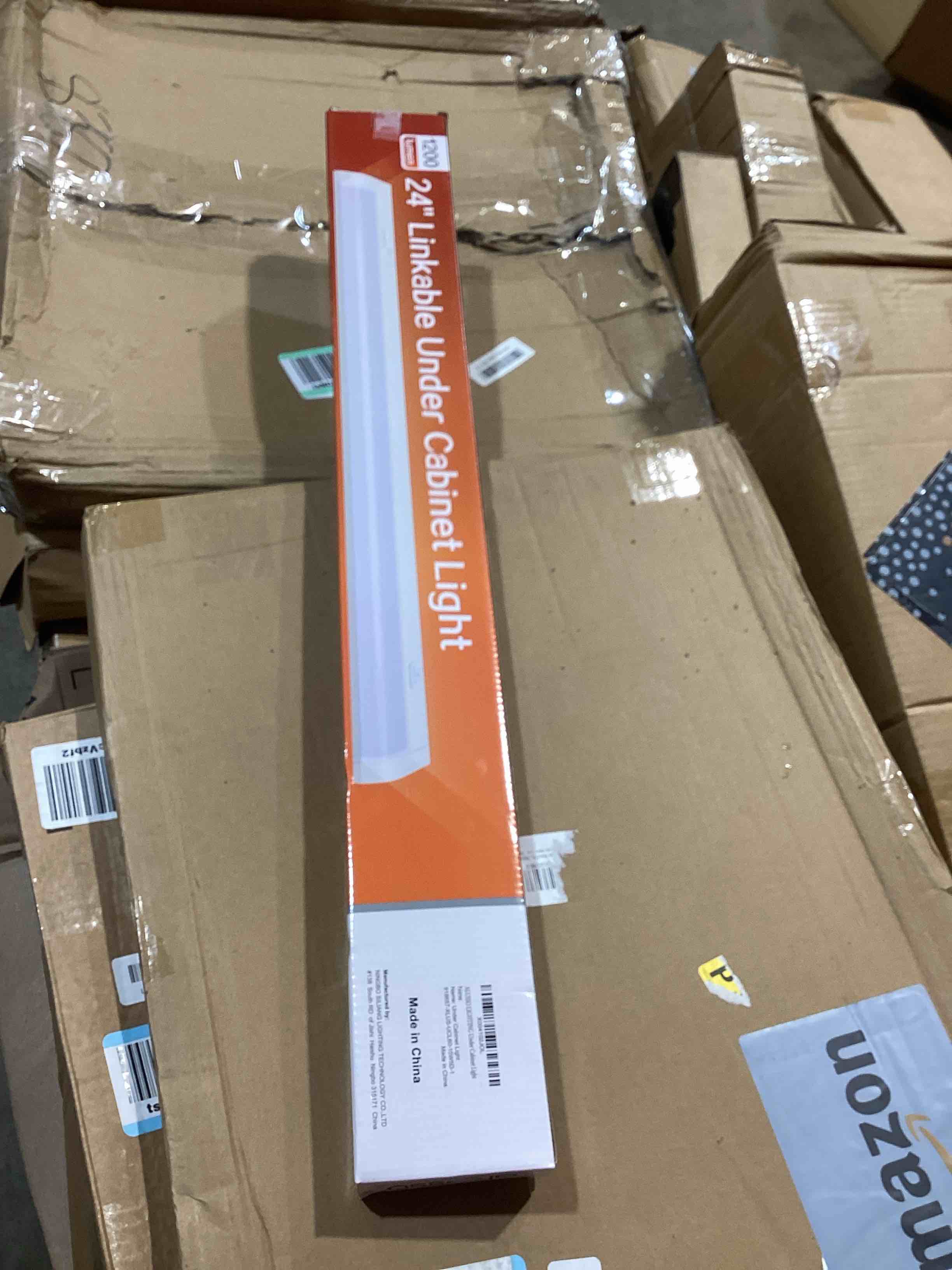 Condition photo showing New/Like New for ALUSSO LIGHTING® 24 Inch LED Under Cabinet Lighting Hardwired Plug in, 5CCT Color Selectable 2700K-5000K Dimmable 15W 1350LM High Brightness, Linkable Strip Under Counter Lights for Kitchen, UL Listed 24 Inch 1