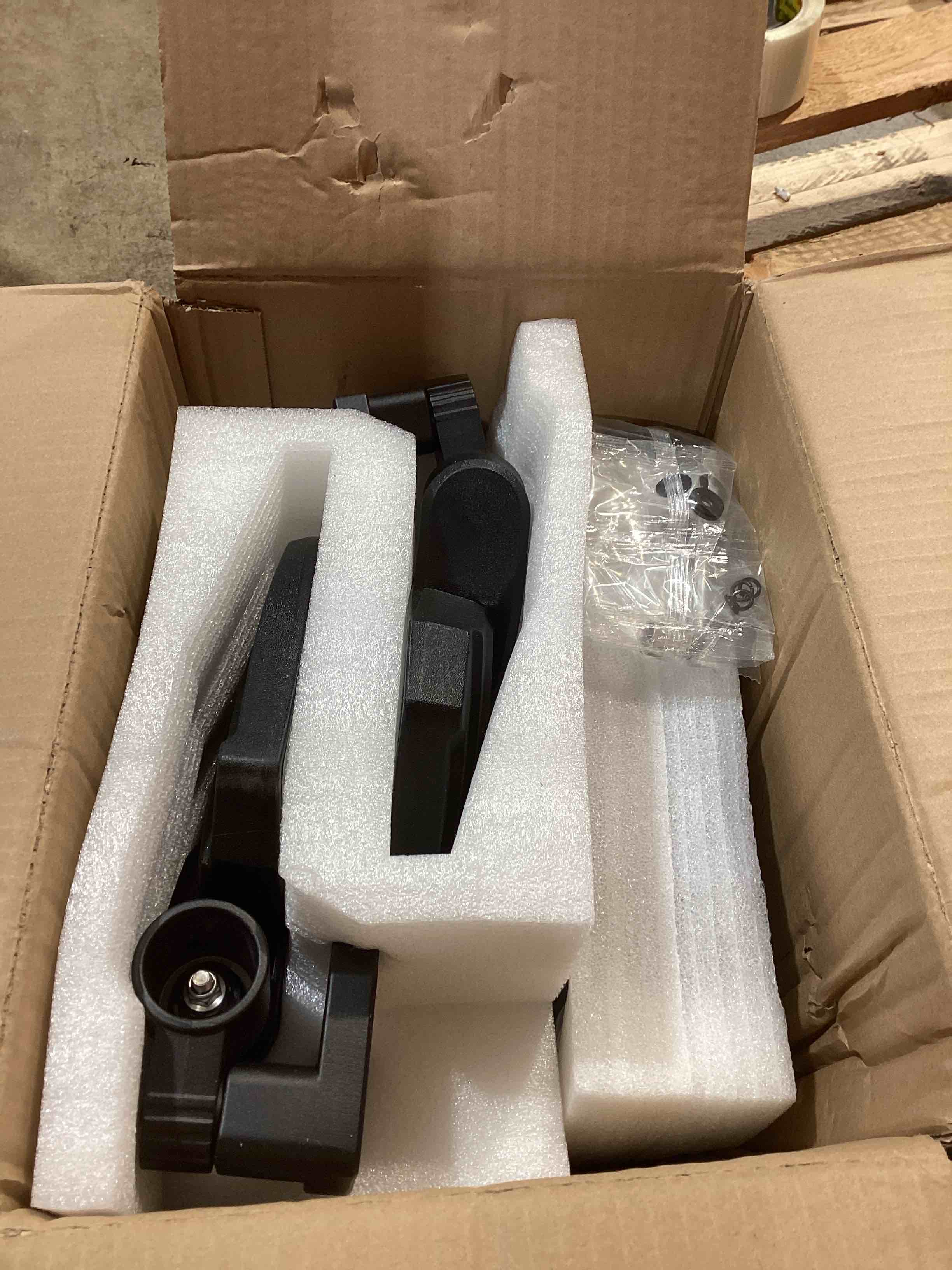 Condition photo showing New/Like New for kemimoto rear view mirror and side mirror, convex wide view break away 360 adjustable mirror, compatible with can-am defender & defender max