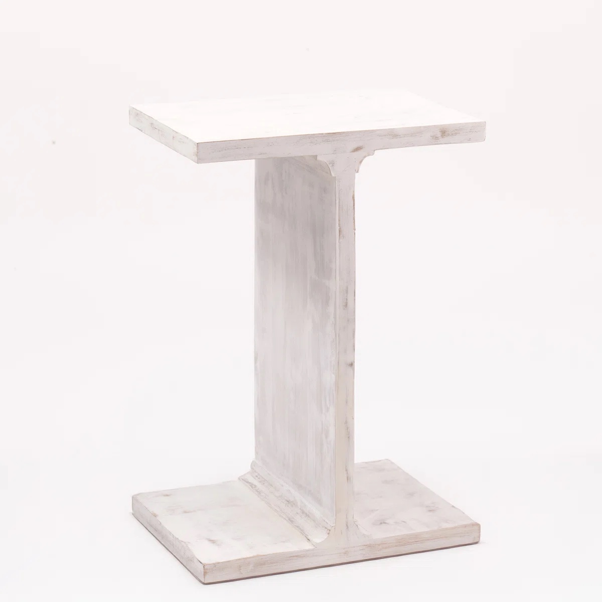 Solid Mango Wood 20" Height I-Shaped End Table C-Shaped End Table