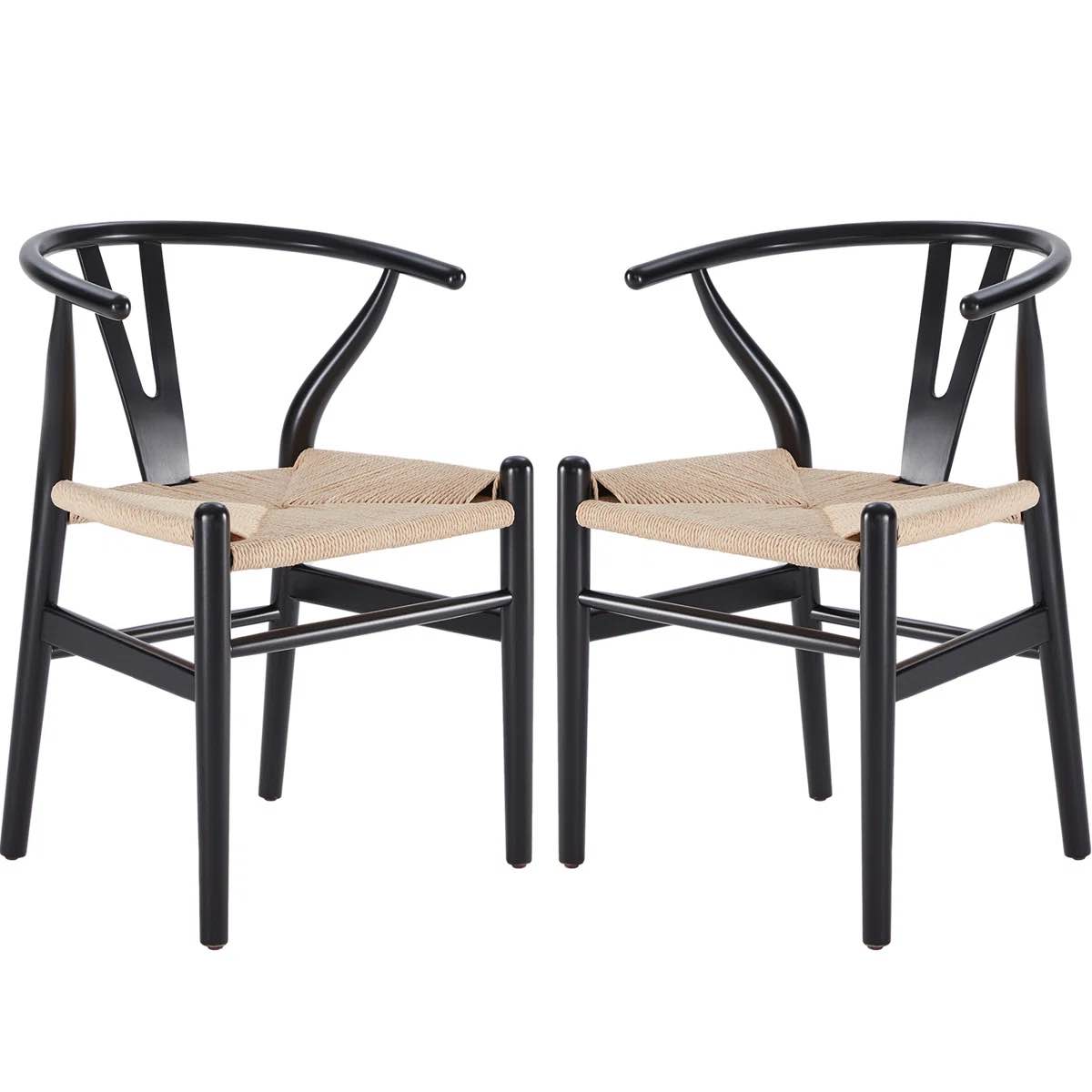 Soliel Solid Weave Wood Dining Chair (Set Of 2)